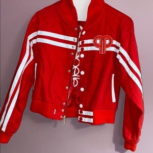 Red Pelle Pelle bomber jacket